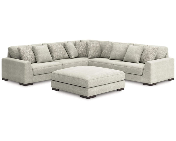 Seccional Regent Park de 5 piezas con otomana