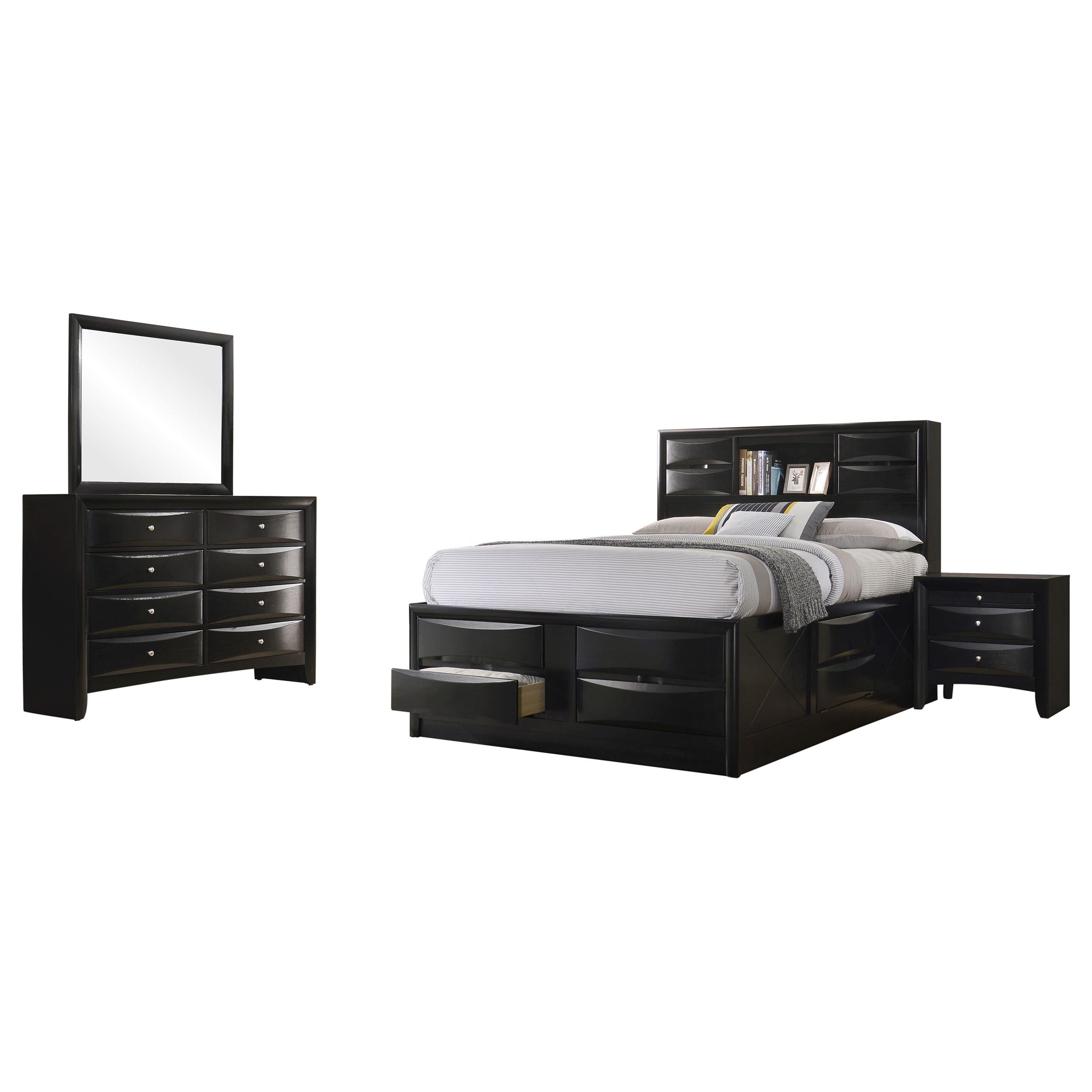 Briana 4-piece Queen Bedroom Set Black