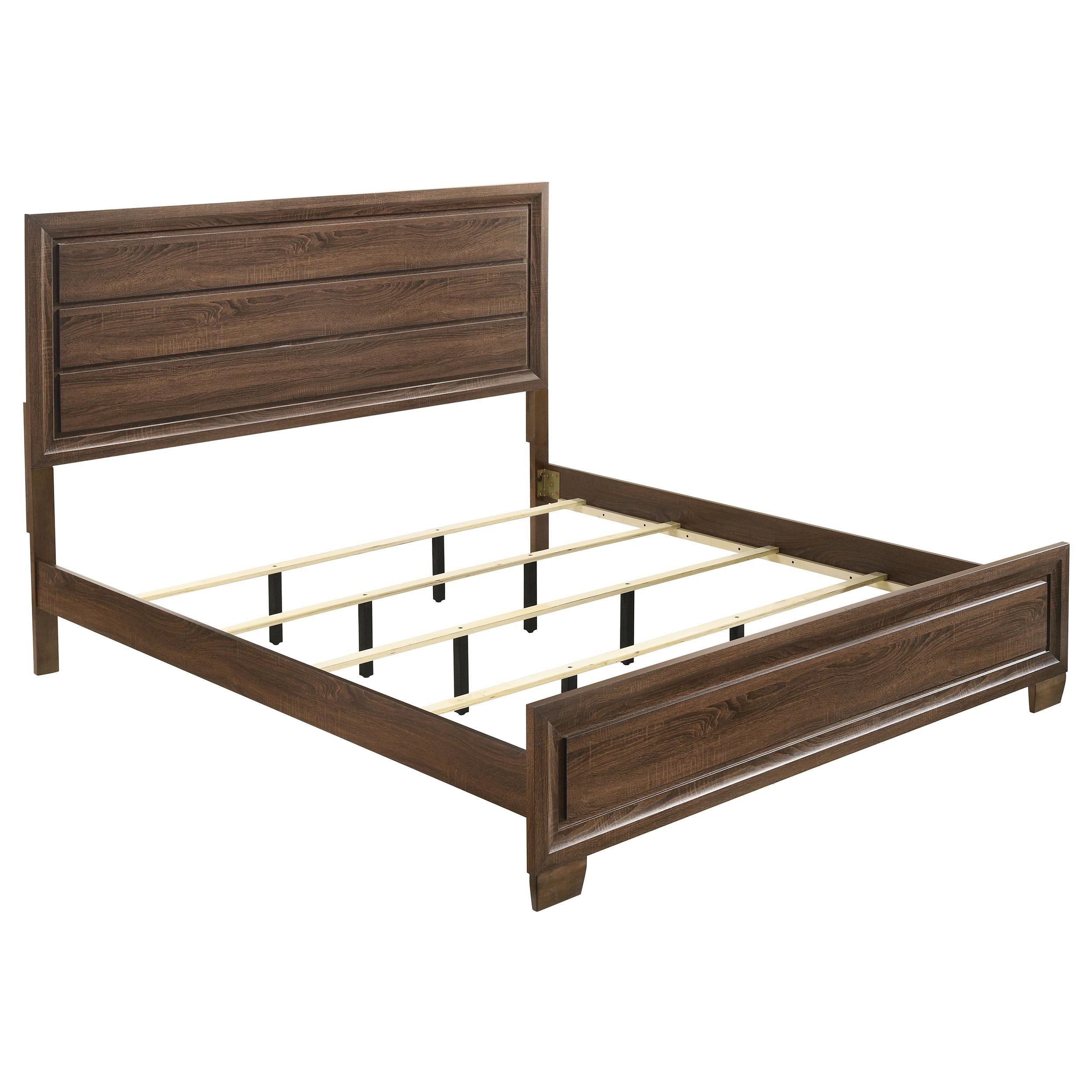 Brandon 4-piece Eastern King Bedroom Set Warm Brown