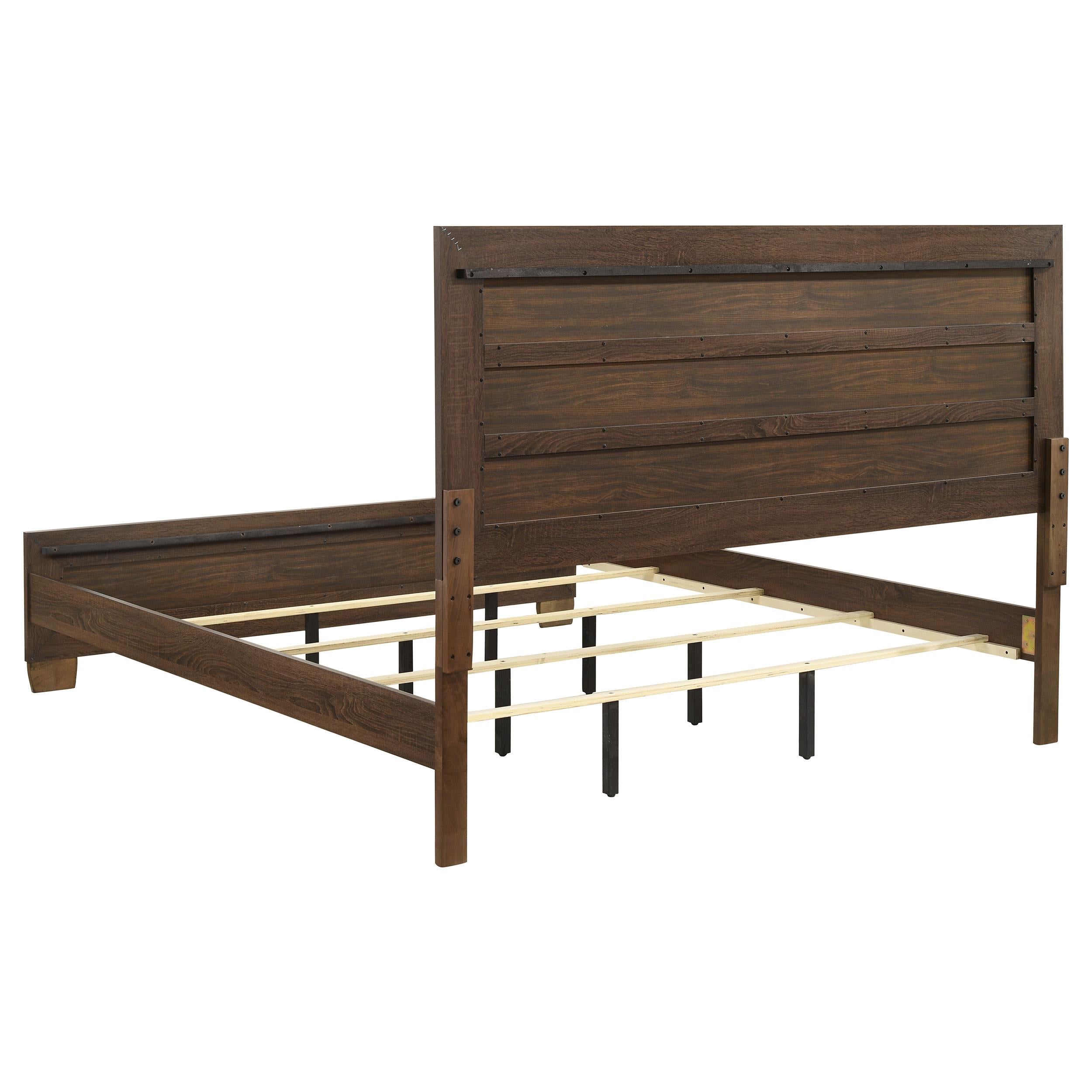 Brandon 5-piece Eastern King Bedroom Set Warm Brown
