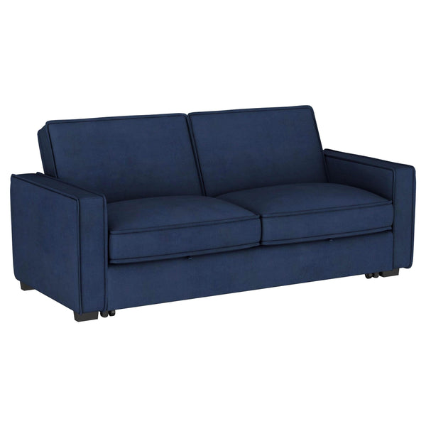 Sofá cama convertible tapizado Gretchen azul marino