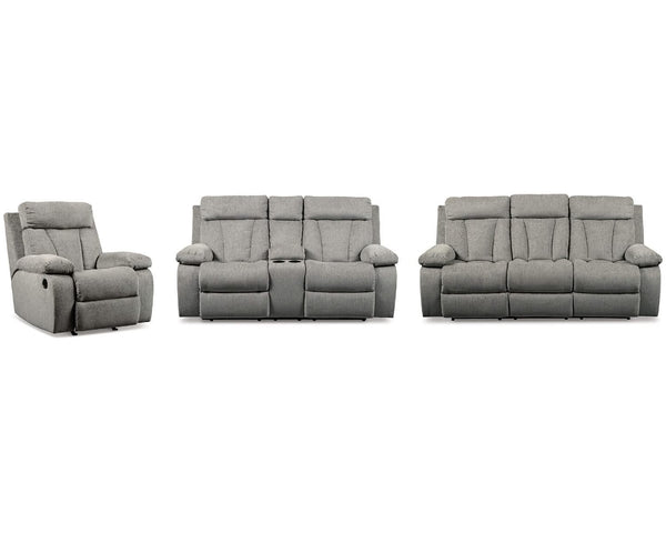 Mitchiner Reclining Sofa and Loveseat with 2 Recliners