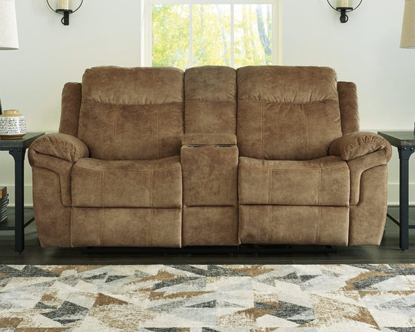 Loveseat reclinable Huddle-Up Glider con consola