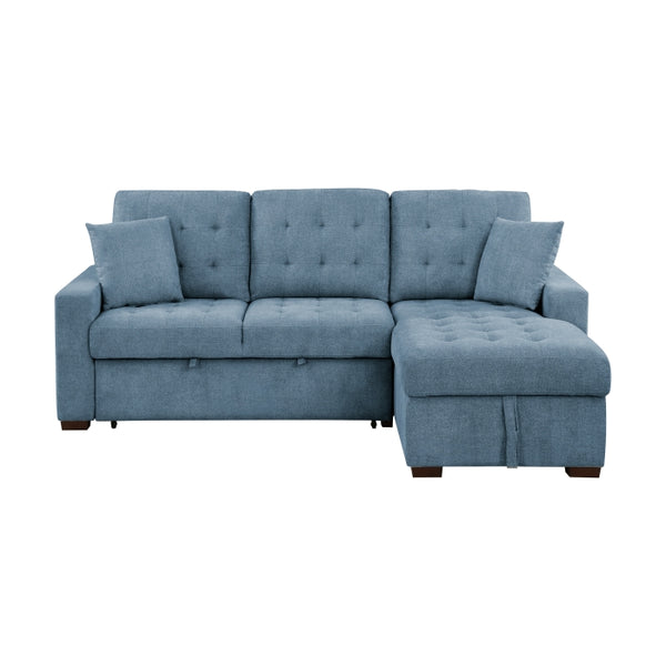 Waitsfield Collection 2-Piece Sectional with Right Chaise, Pull-out Bed and Hidden Storage
