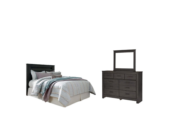 Cabecera, tocador y espejo Brinxton Queen/Full Panel