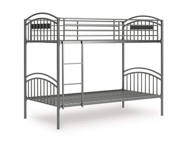 Lanceburg Twin over Twin Bunk Bed with Ladder