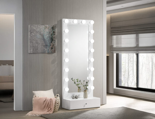 B4852WH-DB-SET LUXO TALL LIGHTED VANITY W/DRAWER