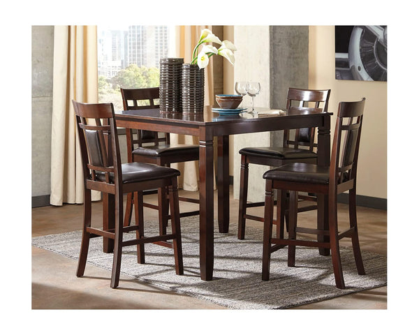 Mesa de comedor y taburetes de bar Bennox (juego de 5)