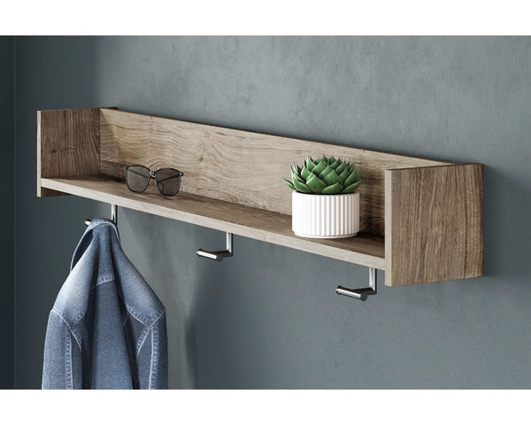 Perchero de pared con estante Oliah