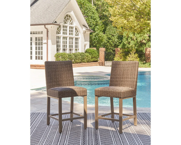 Walton Bridge Outdoor Bar Stool (Set of 2)