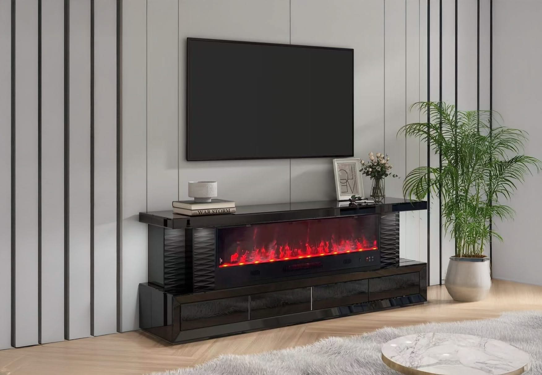 Monza Fireplace – Mikano Furniture