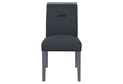 SILLA DE COMEDOR MONACO GRIS OSCURO