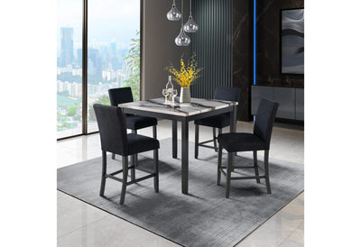D4054 MESA DE BAR CON 4 TABURETES