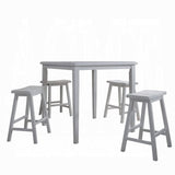Juego de mesa de altura de mostrador Gaucho de 5 piezas