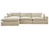 Seccional Elyza de 3 piezas con chaise longue