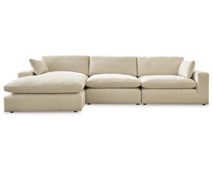 Seccional Elyza de 3 piezas con chaise longue