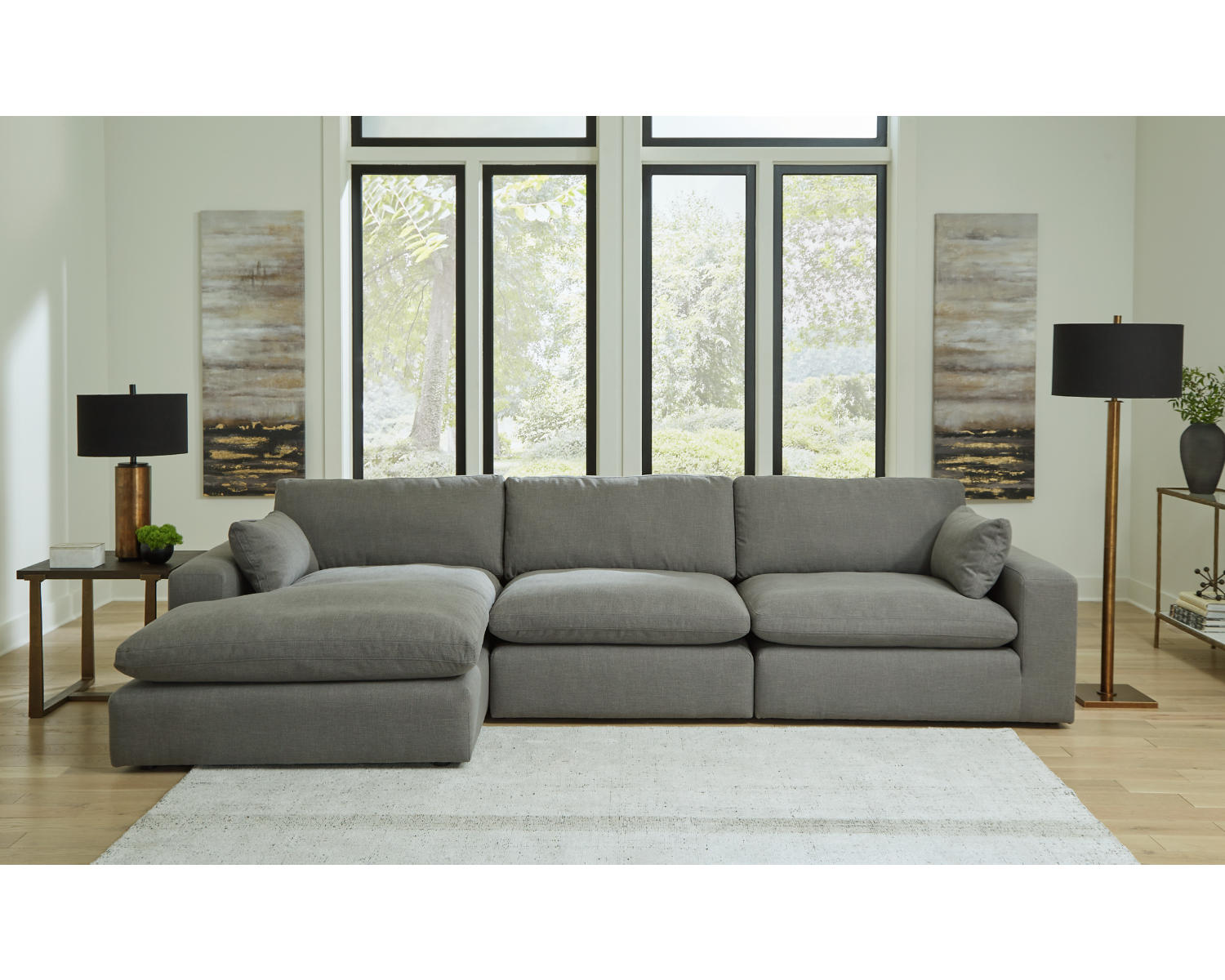 Elyza 3-Piece Sectional with Chaise