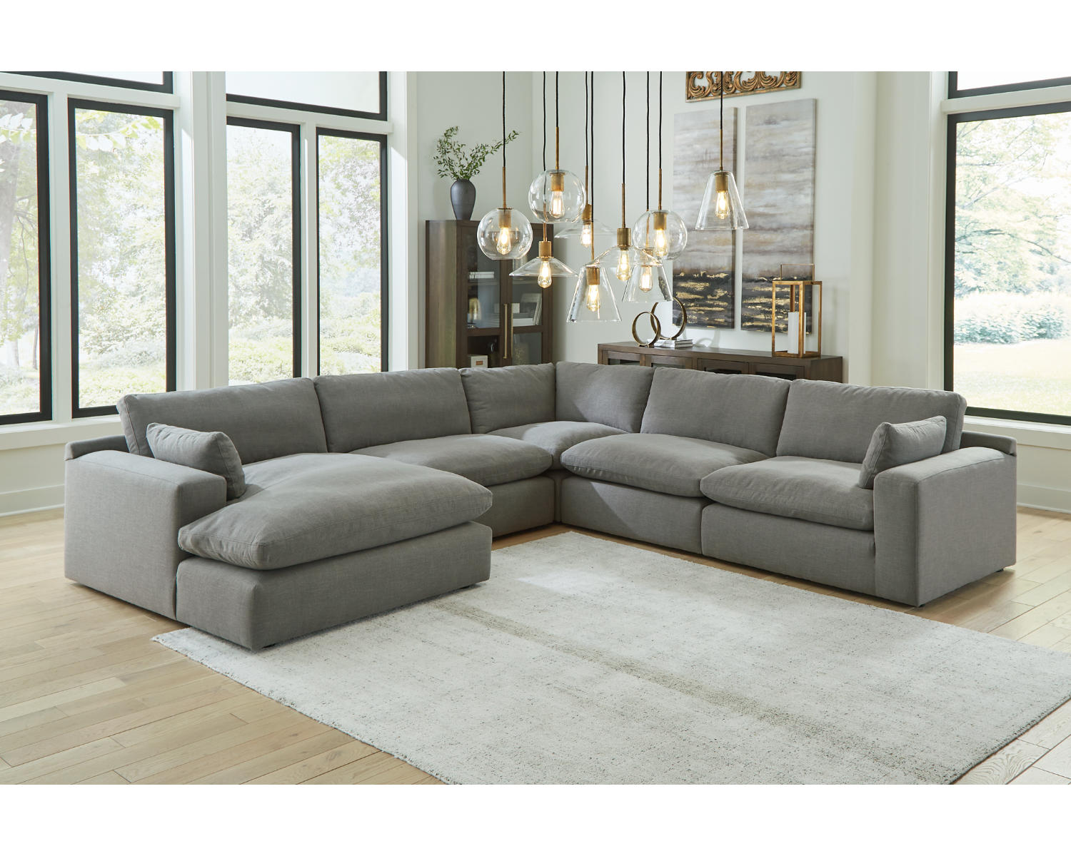 Elyza 5-Piece Sectional with Chaise