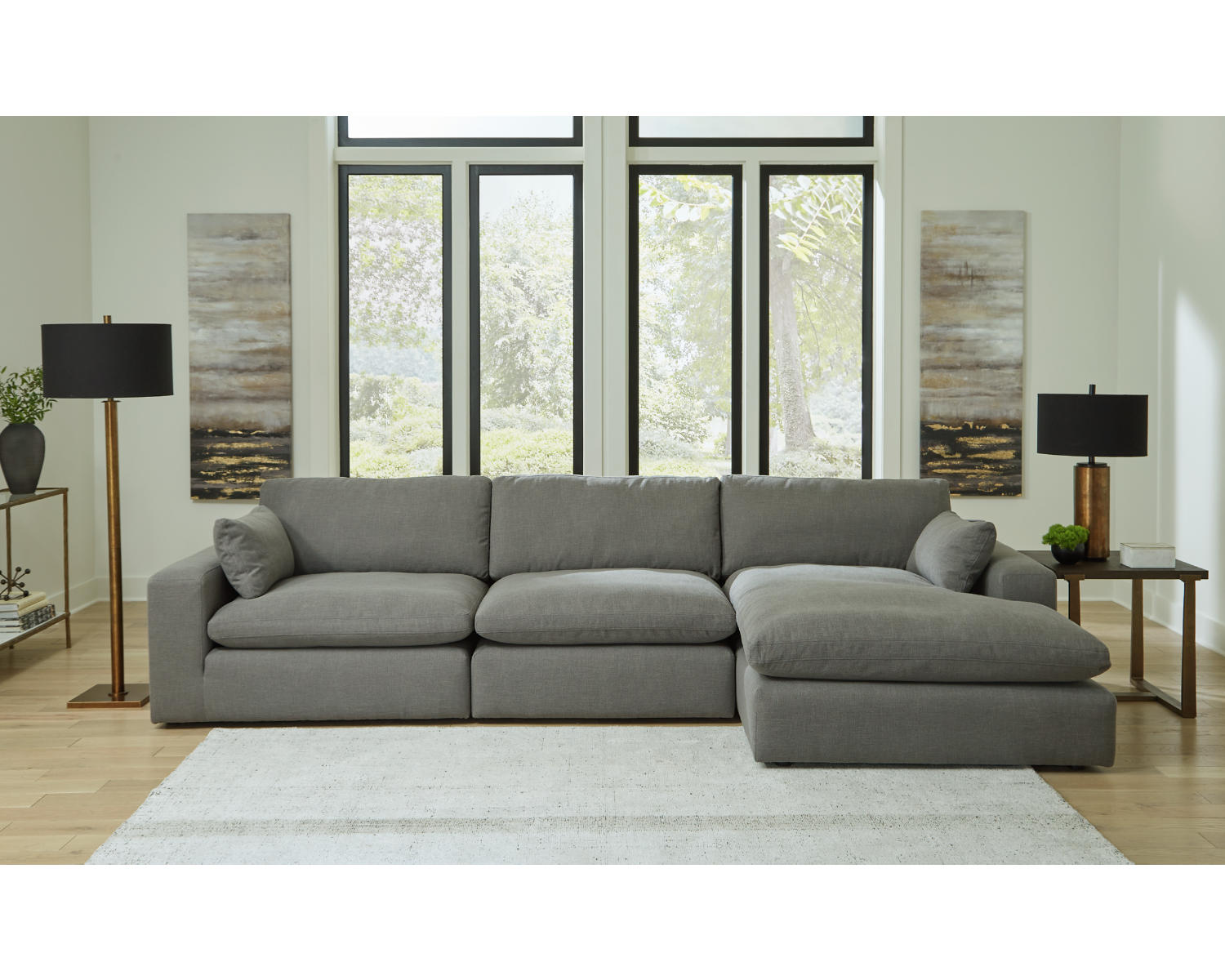 Elyza 3-Piece Sectional with Chaise