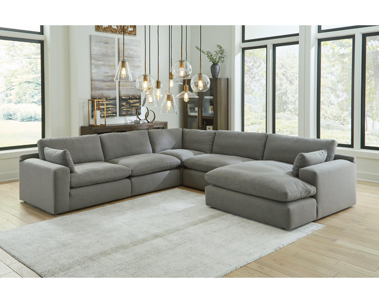 Elyza 5-Piece Sectional with Chaise