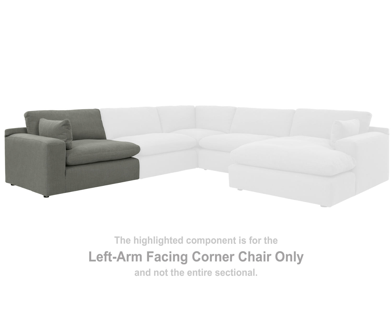 Elyza Left-Arm Facing Corner Chair