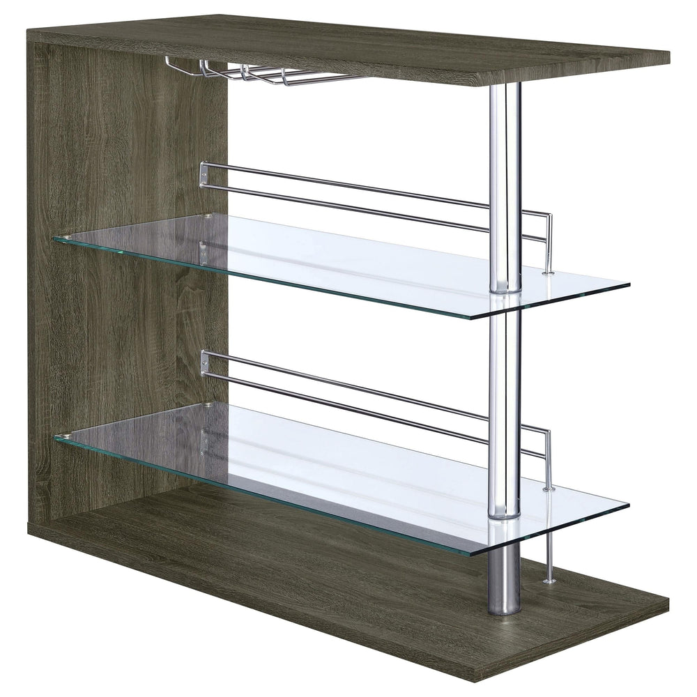 Mesa de bar rectangular Prescott Home, color gris desgastado