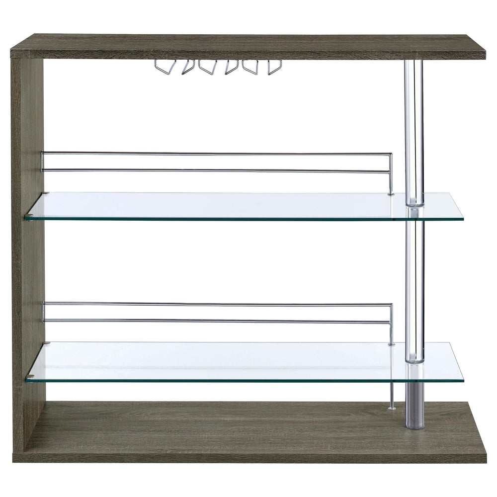 Mesa de bar rectangular Prescott Home, color gris desgastado
