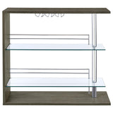 Mesa de bar rectangular Prescott Home, color gris desgastado