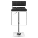 Alameda Adjustable Bar Stool Chrome and Black