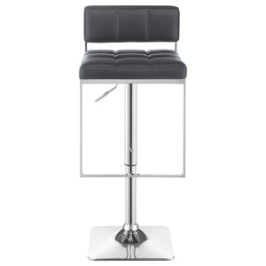 Alameda Adjustable Bar Stool Chrome and Grey
