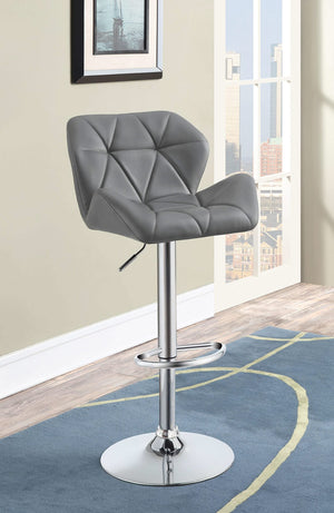 Taburete de bar ajustable tapizado Berrington gris (juego de 2)