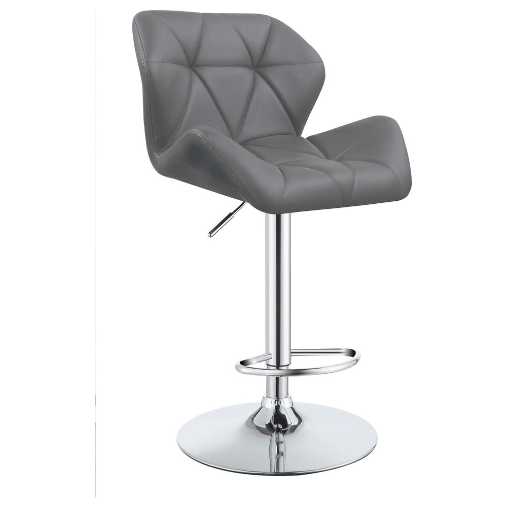 Taburete de bar ajustable tapizado Berrington gris (juego de 2)