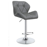 Taburete de bar ajustable tapizado Berrington gris (juego de 2)