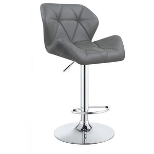Taburete de bar ajustable tapizado Berrington gris (juego de 2)
