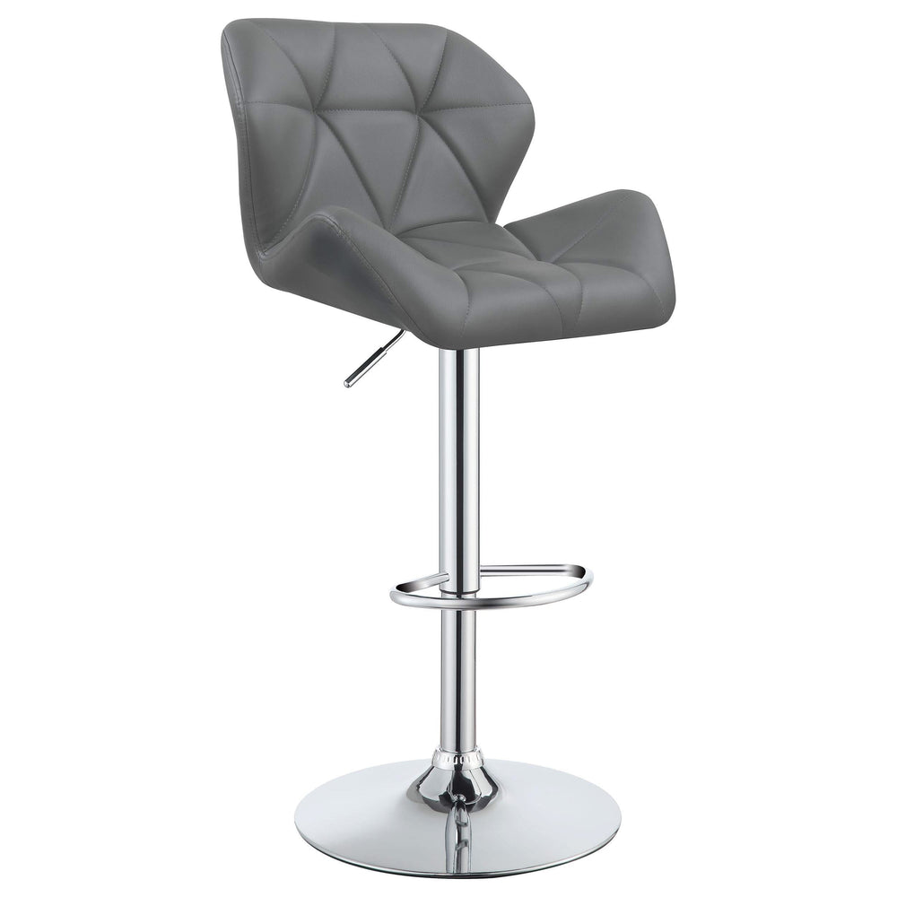 Taburete de bar ajustable tapizado Berrington gris (juego de 2)