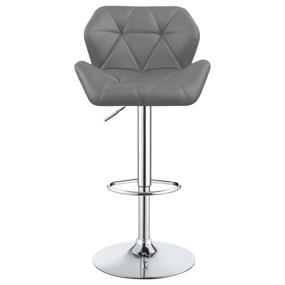 Taburete de bar ajustable tapizado Berrington gris (juego de 2)