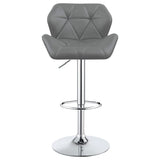 Taburete de bar ajustable tapizado Berrington gris (juego de 2)