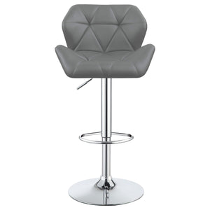 Taburete de bar ajustable tapizado Berrington gris (juego de 2)