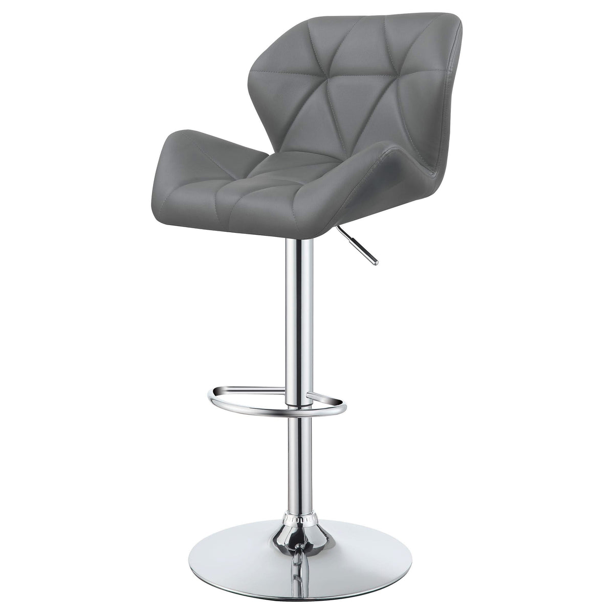 Taburete de bar ajustable tapizado Berrington gris (juego de 2)