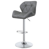 Taburete de bar ajustable tapizado Berrington gris (juego de 2)