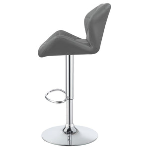 Taburete de bar ajustable tapizado Berrington gris (juego de 2)