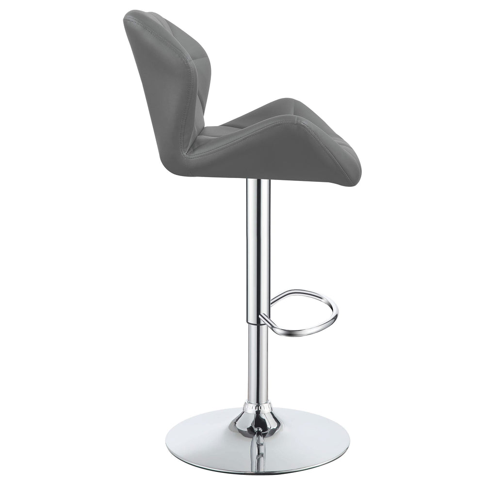 Taburete de bar ajustable tapizado Berrington gris (juego de 2)