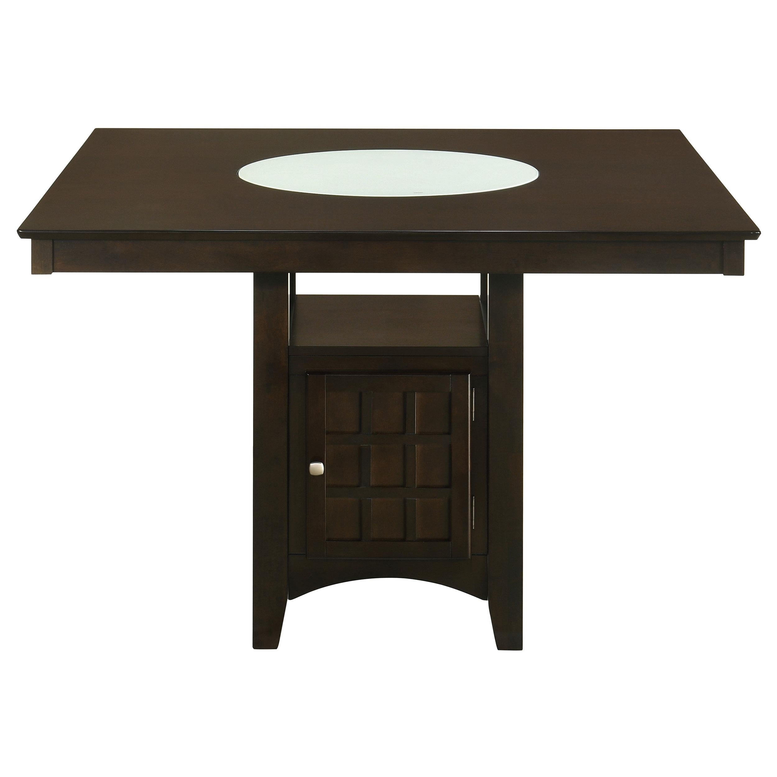 Gabriel 5-piece Square Counter Height Dining Set Cappuccino