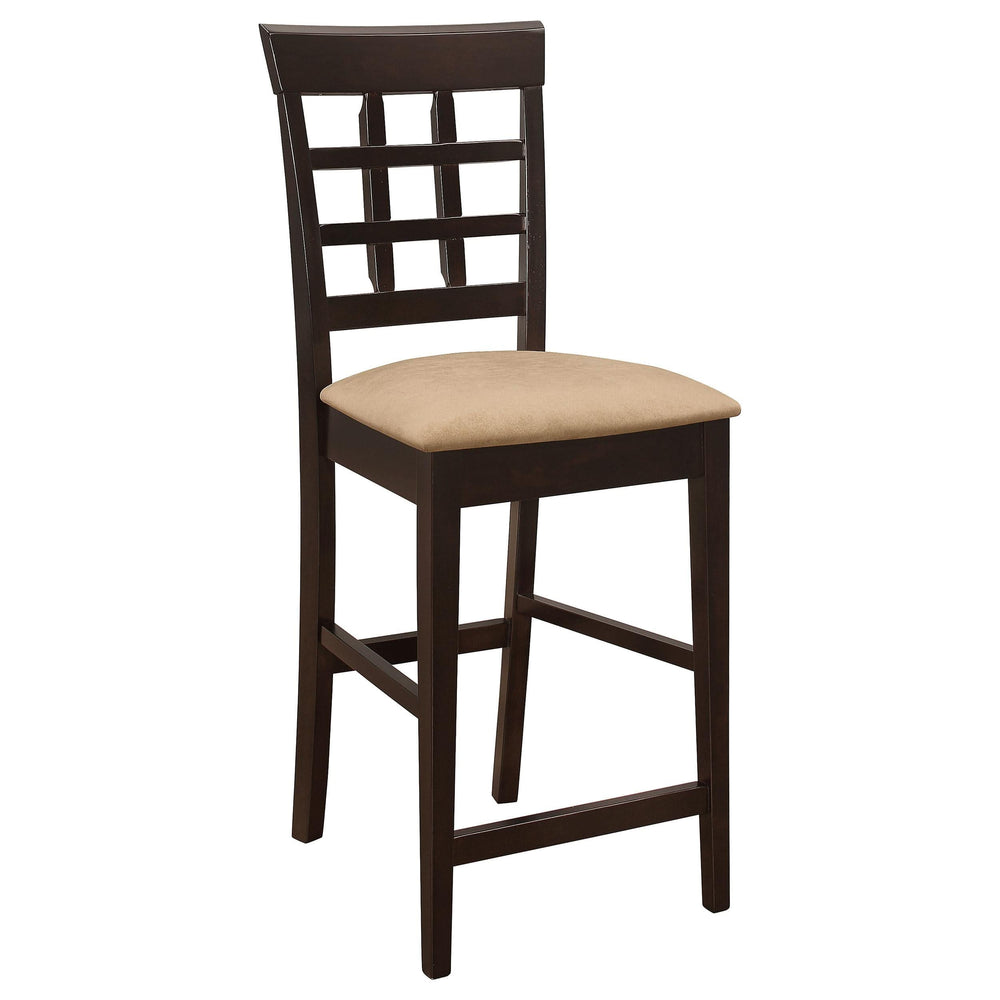 Juego de comedor Gabriel de 9 piezas cuadrado de altura de mostrador, color capuchino