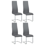 Silla de comedor tapizada Montclair gris (juego de 4)