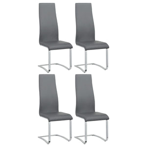 Silla de comedor tapizada Montclair gris (juego de 4)
