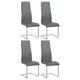 Silla de comedor tapizada Montclair gris (juego de 4)