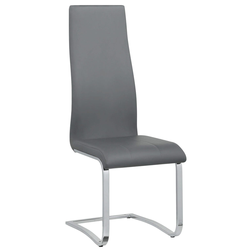 Silla de comedor tapizada Montclair gris (juego de 4)
