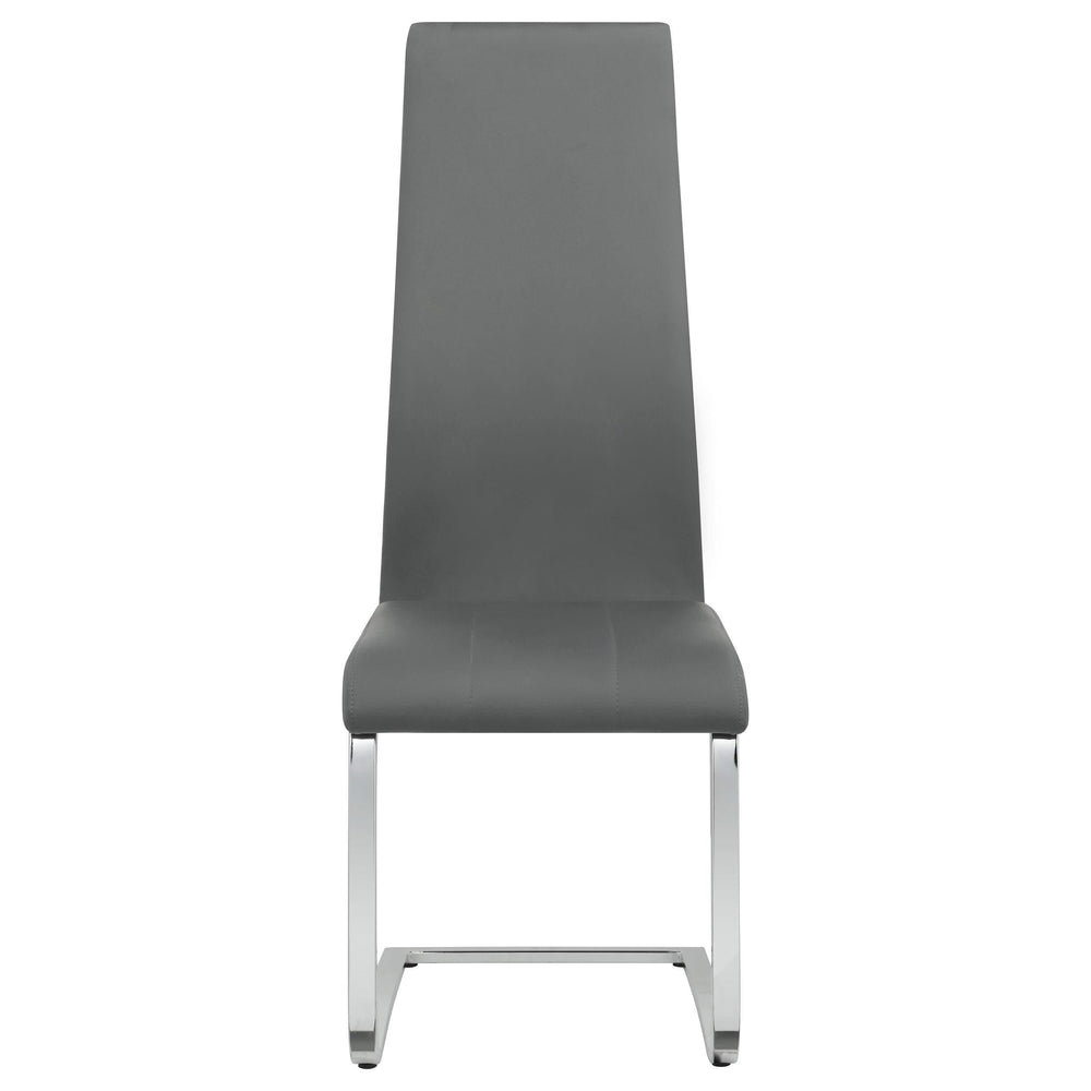 Silla de comedor tapizada Montclair gris (juego de 4)