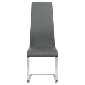 Silla de comedor tapizada Montclair gris (juego de 4)